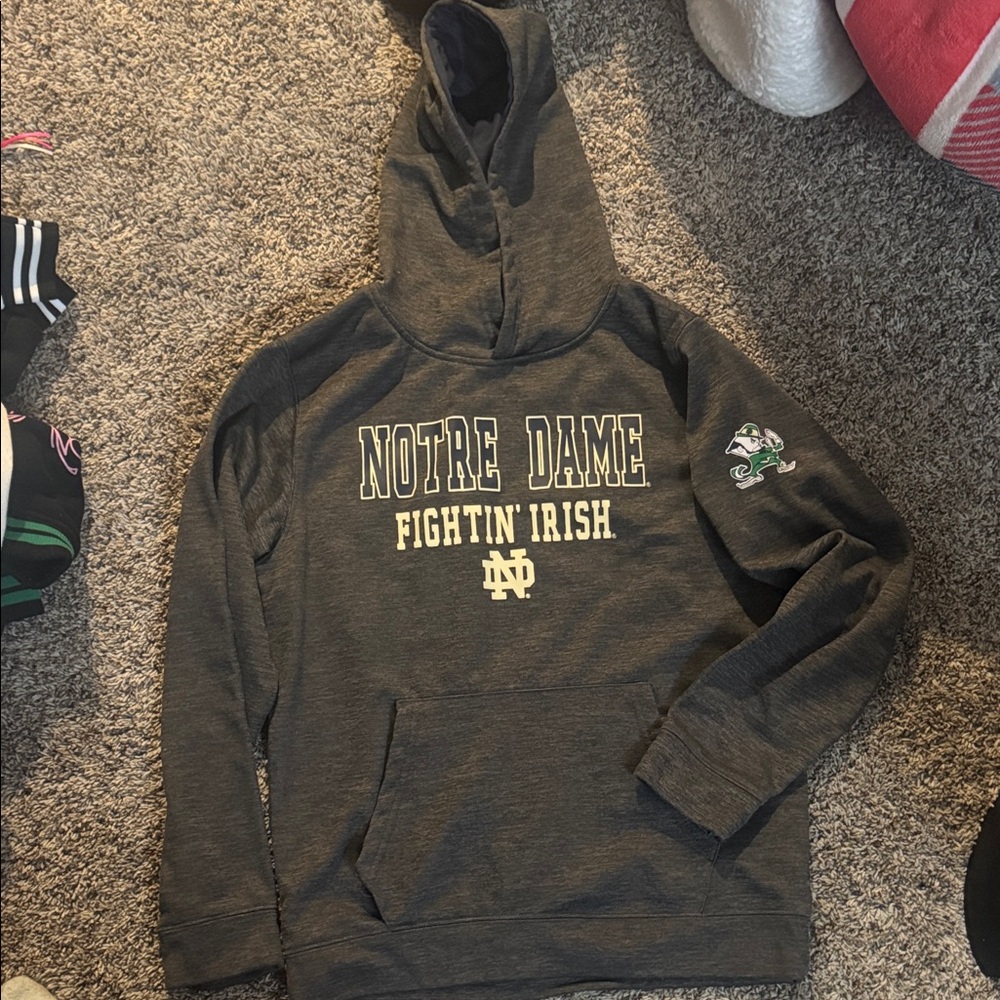 Colosseum Gray Notre Dame Hoodie